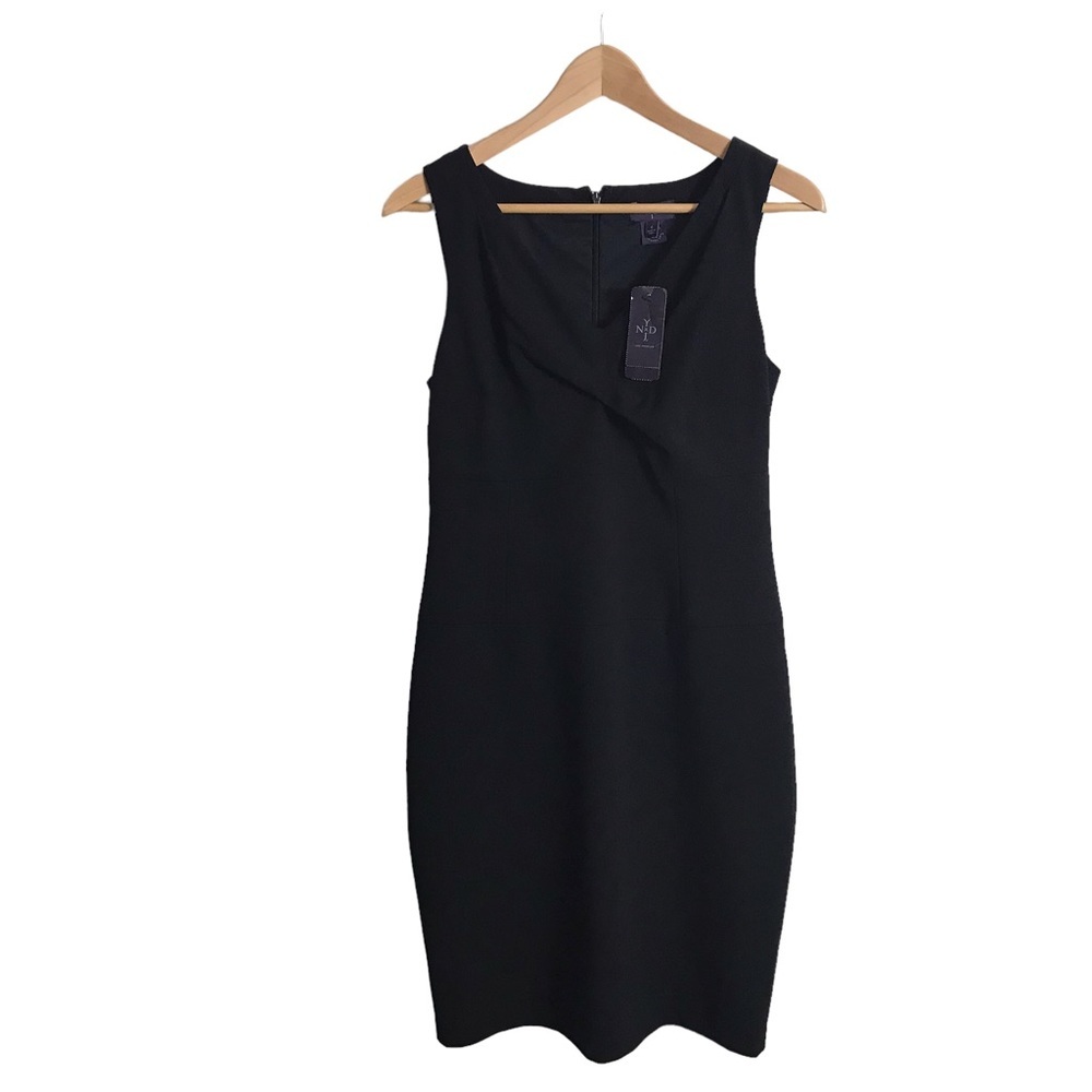 Not Your Daughter Jeans NYDJ Size 6 Black Lift & Tuck Sheath Dress Classic NEW